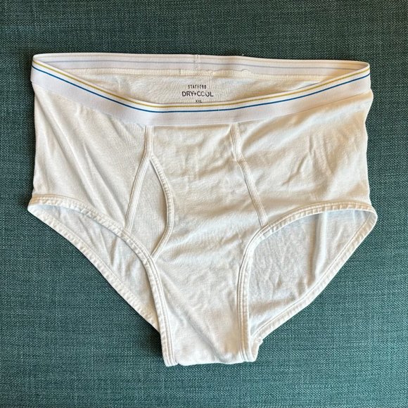 Stafford Dry and Cool Size XXL White Briefs/Tighty Whities - Picture 1 of 6